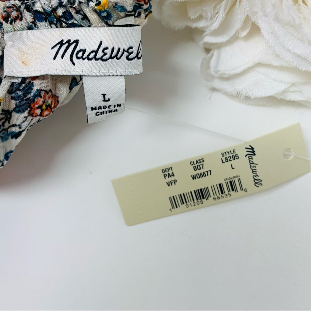 SOLD NEW Madewell Smock-Waist Peasant Blosso - Picture 10 of 10